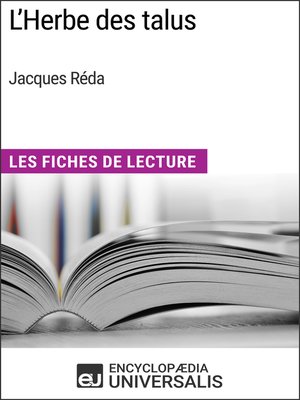 cover image of L'Herbe des talus de Jacques Réda